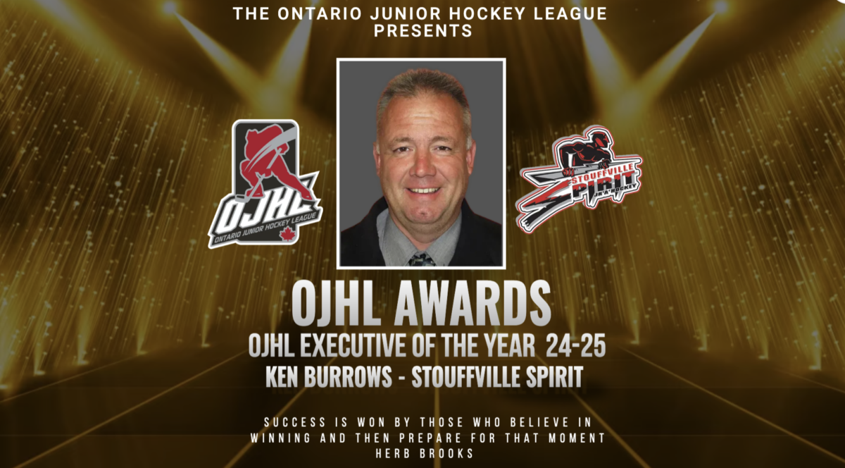 KENNY BURROWS WINS OJHL EXECUTIVE OF THE YEAR AWARD – AGAIN